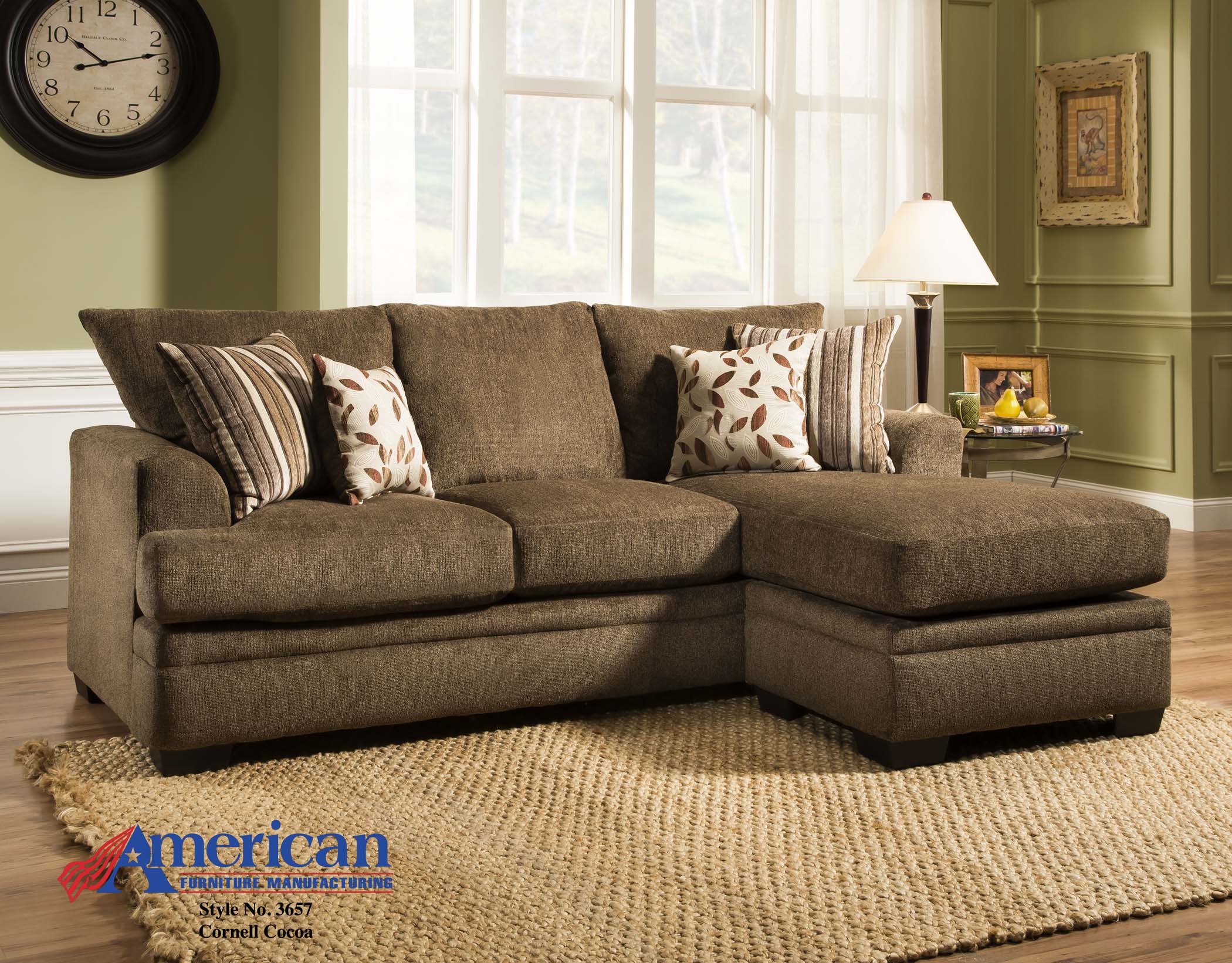 American Furniture Cornell Coco Sofa Chaise PriceCo Furniture Store