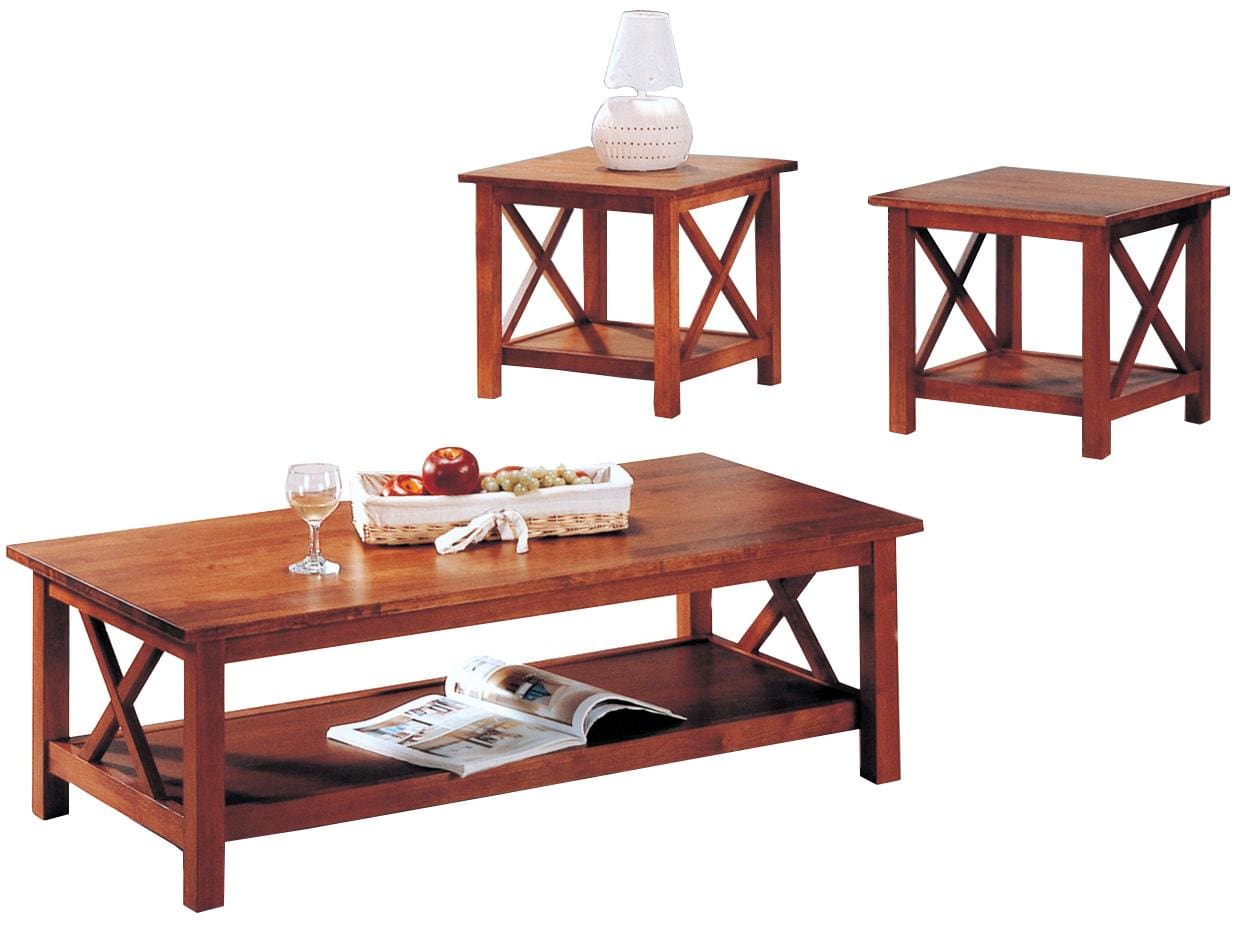 Coaster 5907 Briarcliff Casual 3 Piece Occasional Table Set ... Coaster 5907 Briarcliff Casual 3 Piece Occasional Table Set ...