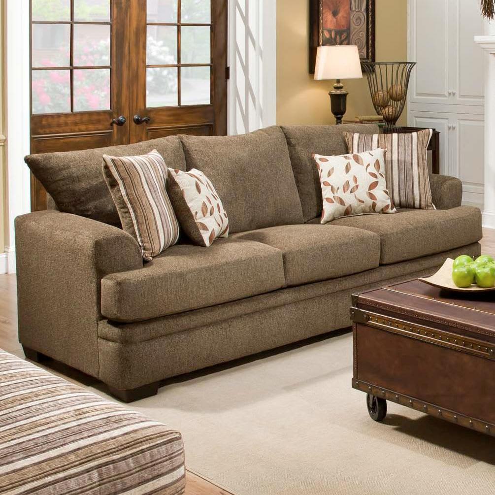 American Furniture  3653 1661 Cornell Cocoa Sofa  PriceCo 