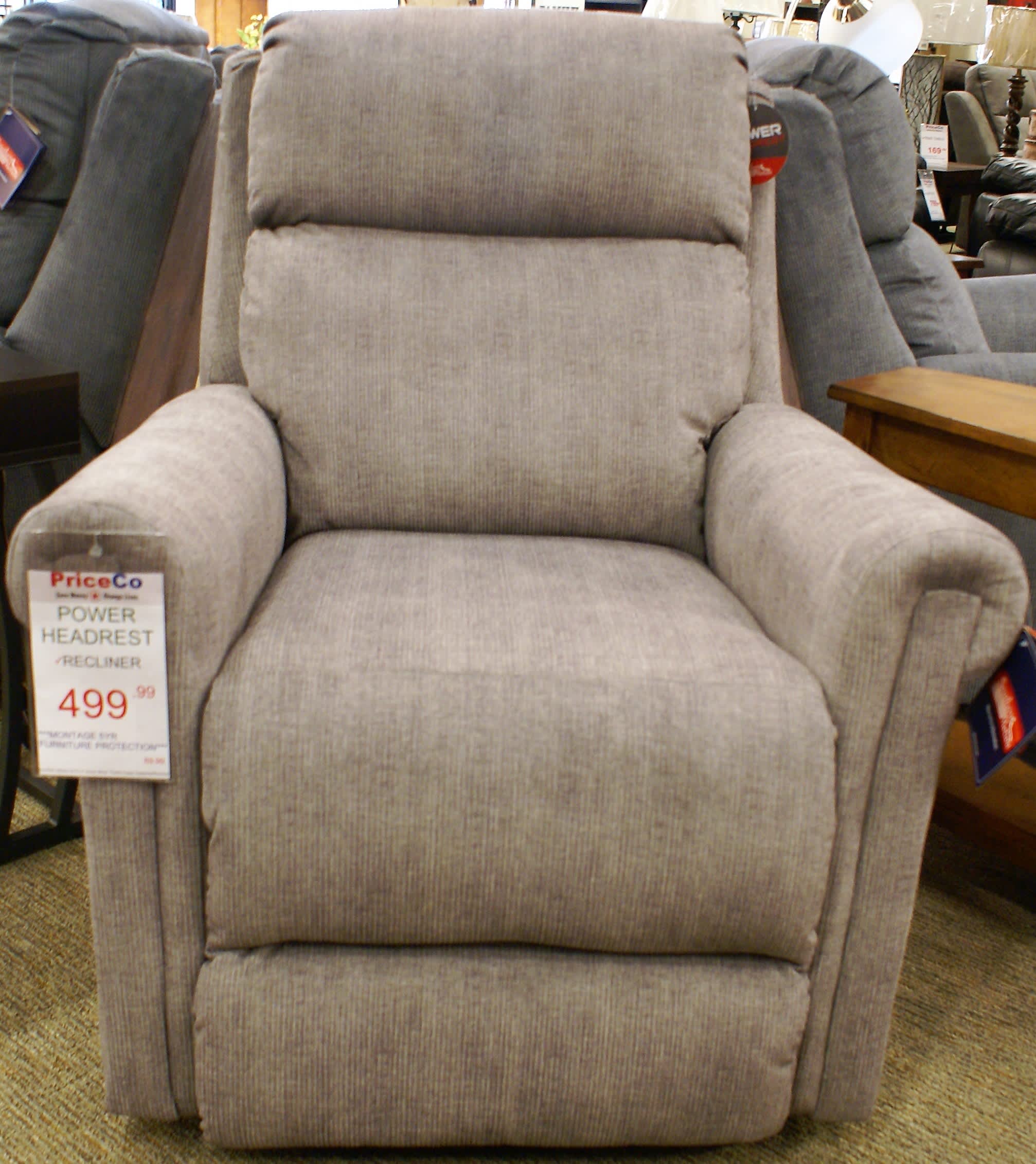 Southern Motion 6312 P Quicksilver Thistle Headrest Recliner
