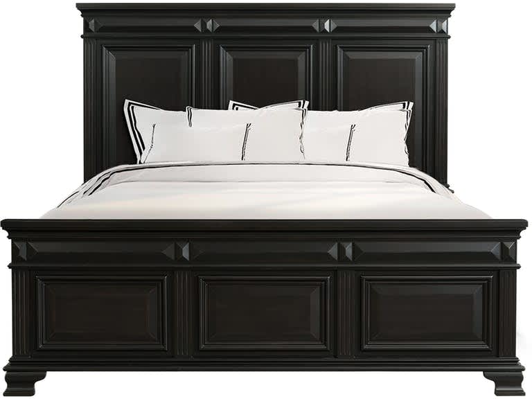 Elements Cy600qb Calloway Black Queen, Queen Size Bed Frame With Headboard High Profile