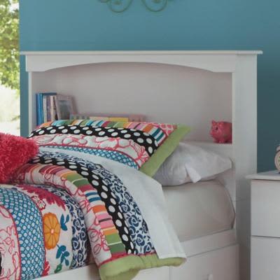 Perdue 14031bc 7031 White Bookcase Headboard Priceco Furniture