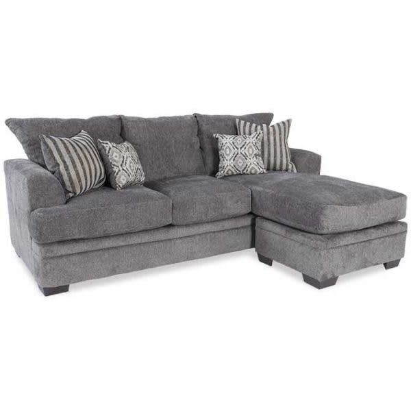 American Furniture 3657 1664 Cornell Pewter Sofa Chaise American Furniture 3657 1664 Cornell Pewter Sofa Chaise