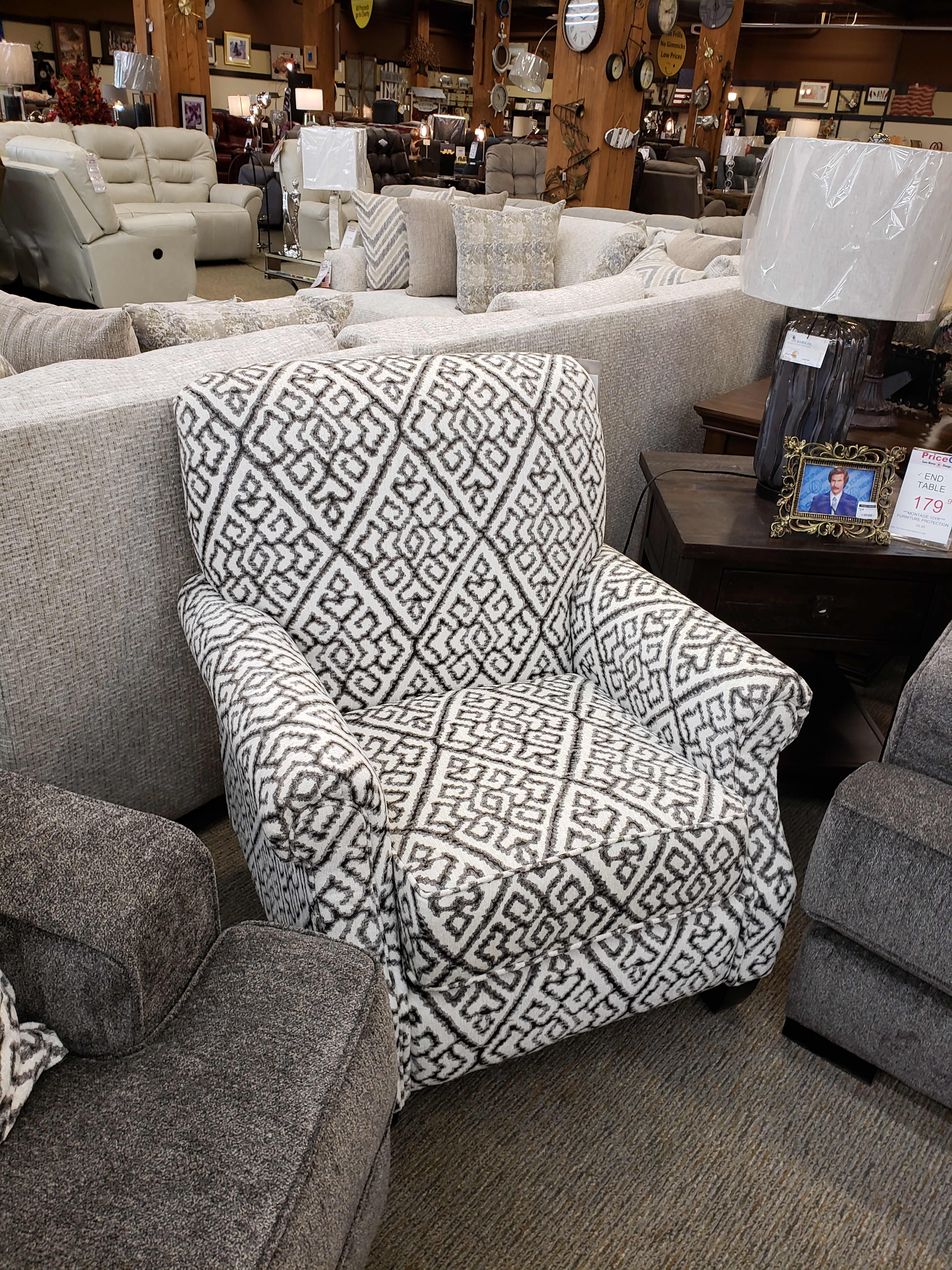 Stanton 97907 Decor Silver Occasional Chair Stanton 97907 Decor Silver Occasional Chair