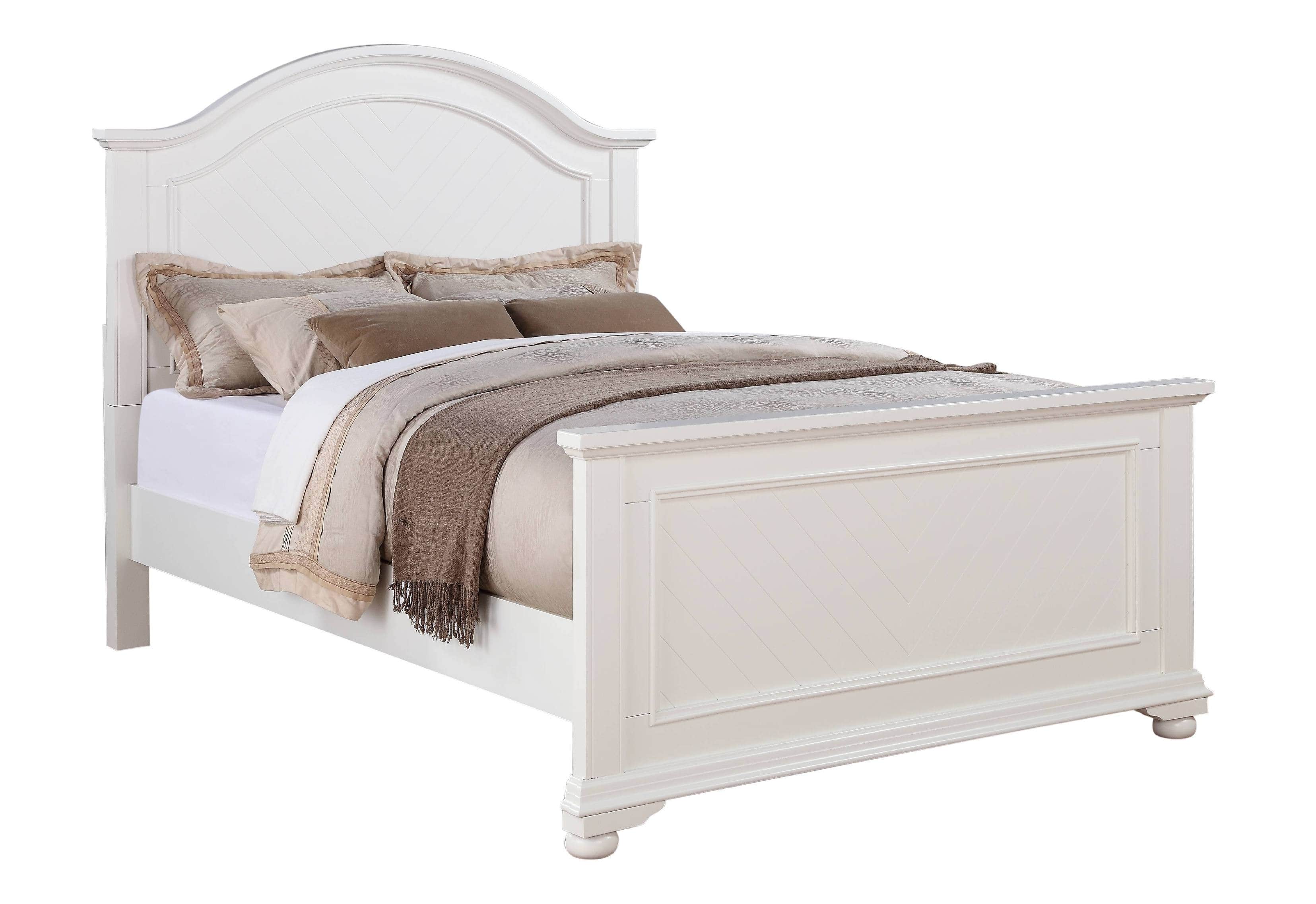 Elements BP700Q Brook White Queen Size Bed - PriceCo Furniture Store